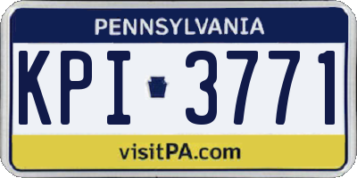 PA license plate KPI3771