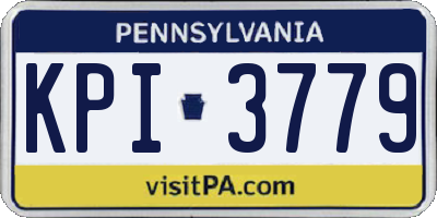 PA license plate KPI3779