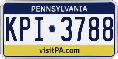 PA license plate KPI3788