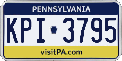 PA license plate KPI3795
