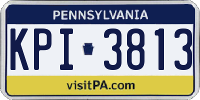 PA license plate KPI3813