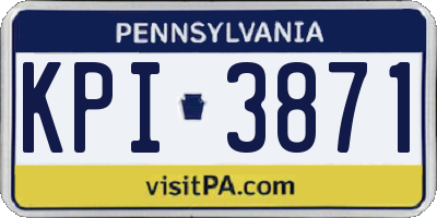 PA license plate KPI3871