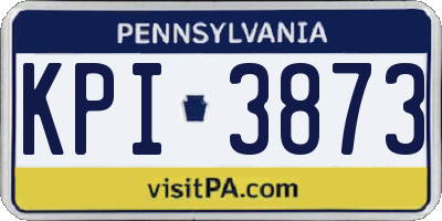 PA license plate KPI3873