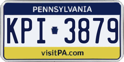 PA license plate KPI3879