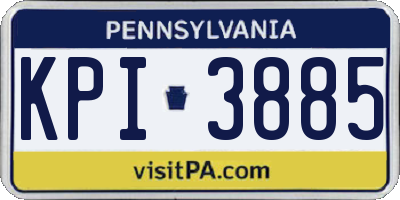 PA license plate KPI3885