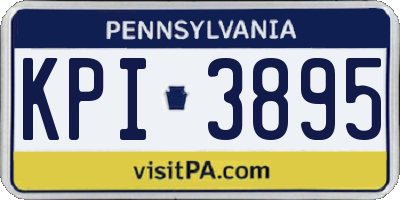 PA license plate KPI3895