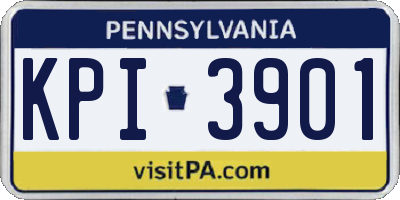 PA license plate KPI3901