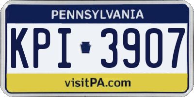PA license plate KPI3907