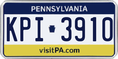 PA license plate KPI3910