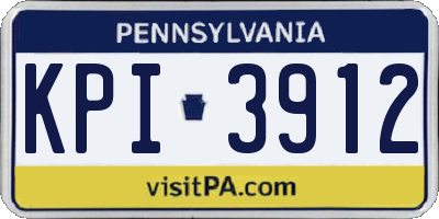 PA license plate KPI3912