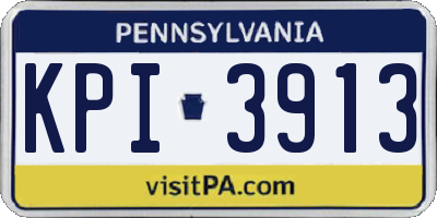 PA license plate KPI3913