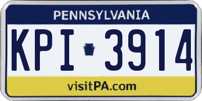 PA license plate KPI3914