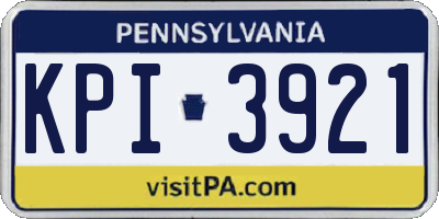 PA license plate KPI3921