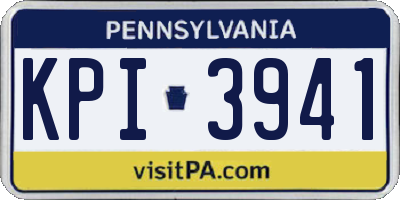 PA license plate KPI3941
