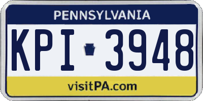 PA license plate KPI3948
