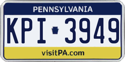 PA license plate KPI3949