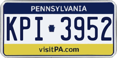 PA license plate KPI3952