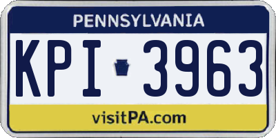 PA license plate KPI3963