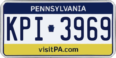 PA license plate KPI3969