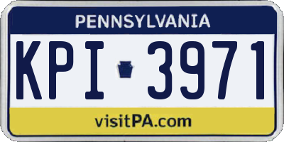 PA license plate KPI3971