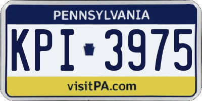 PA license plate KPI3975