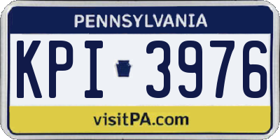 PA license plate KPI3976