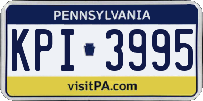 PA license plate KPI3995