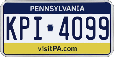 PA license plate KPI4099