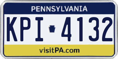 PA license plate KPI4132