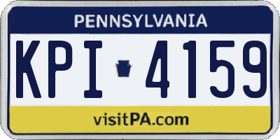 PA license plate KPI4159