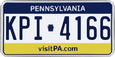 PA license plate KPI4166