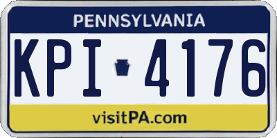 PA license plate KPI4176