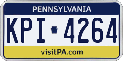 PA license plate KPI4264