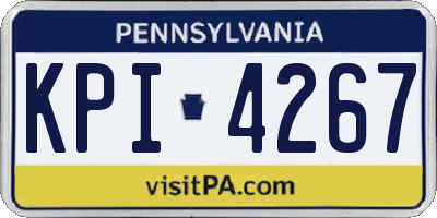 PA license plate KPI4267