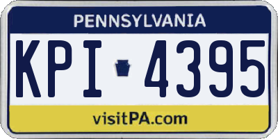 PA license plate KPI4395