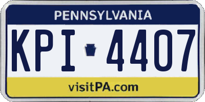 PA license plate KPI4407
