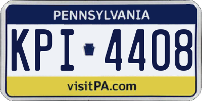 PA license plate KPI4408