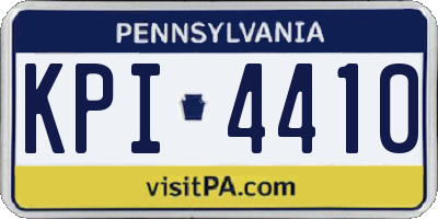 PA license plate KPI4410