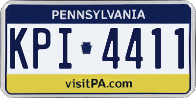 PA license plate KPI4411