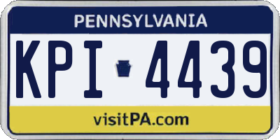 PA license plate KPI4439