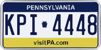 PA license plate KPI4448