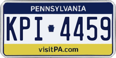 PA license plate KPI4459