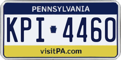 PA license plate KPI4460