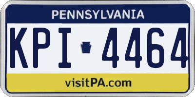 PA license plate KPI4464
