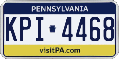 PA license plate KPI4468