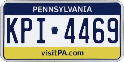 PA license plate KPI4469
