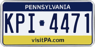 PA license plate KPI4471