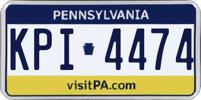 PA license plate KPI4474