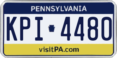 PA license plate KPI4480