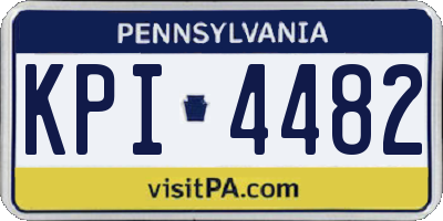 PA license plate KPI4482